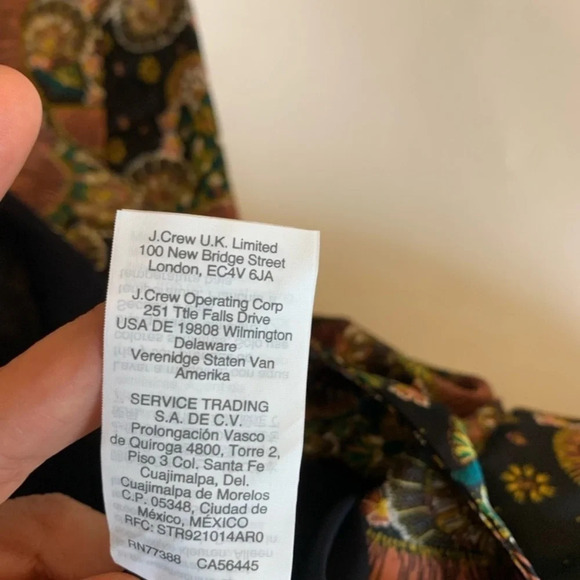 J CREW Point Sur Long Sleeve
Paisley Maxi Dress  size 2 - Picture 14 of 15